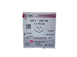 C-tec Caprotec USP 3/0 met DS 19 mm 3/8 geb. naald 12x75cm