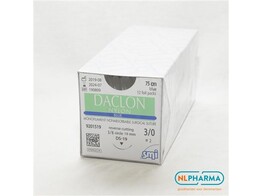 Daclon Nylon Monofil. ep 2 usp 3-0 ds 19mm 75cm 12 stuks
