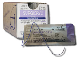 Surgicryl 910 ep-8 USP-6  HRT 48 -48mm 150 cm 12 stuks