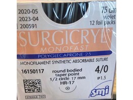 Surgicryl monofast ep-1 5 usp 4-0 hr17 75 cm 12 stuks