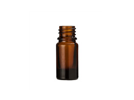 Druppelflacon glas  5 ml bruin zonder dop 310 stuks