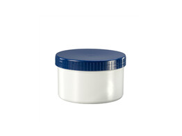 Zalfpotten 500 ml wit   deksel 48 stuks