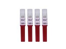 Naalden Ideal D3 Rood  1.60x25mm  16Gx1 100st